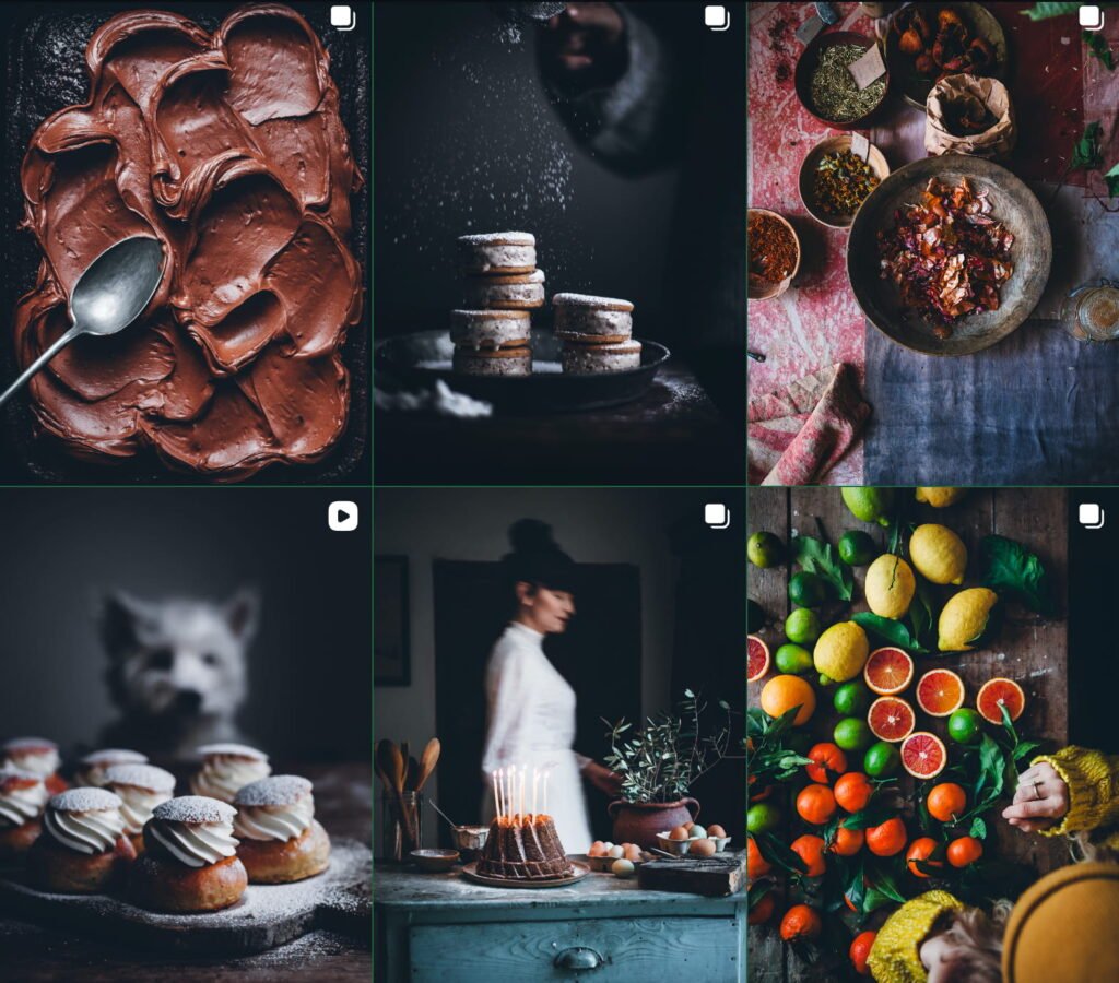 fotografía gastronómica de claroscuro de Linda Lomelino