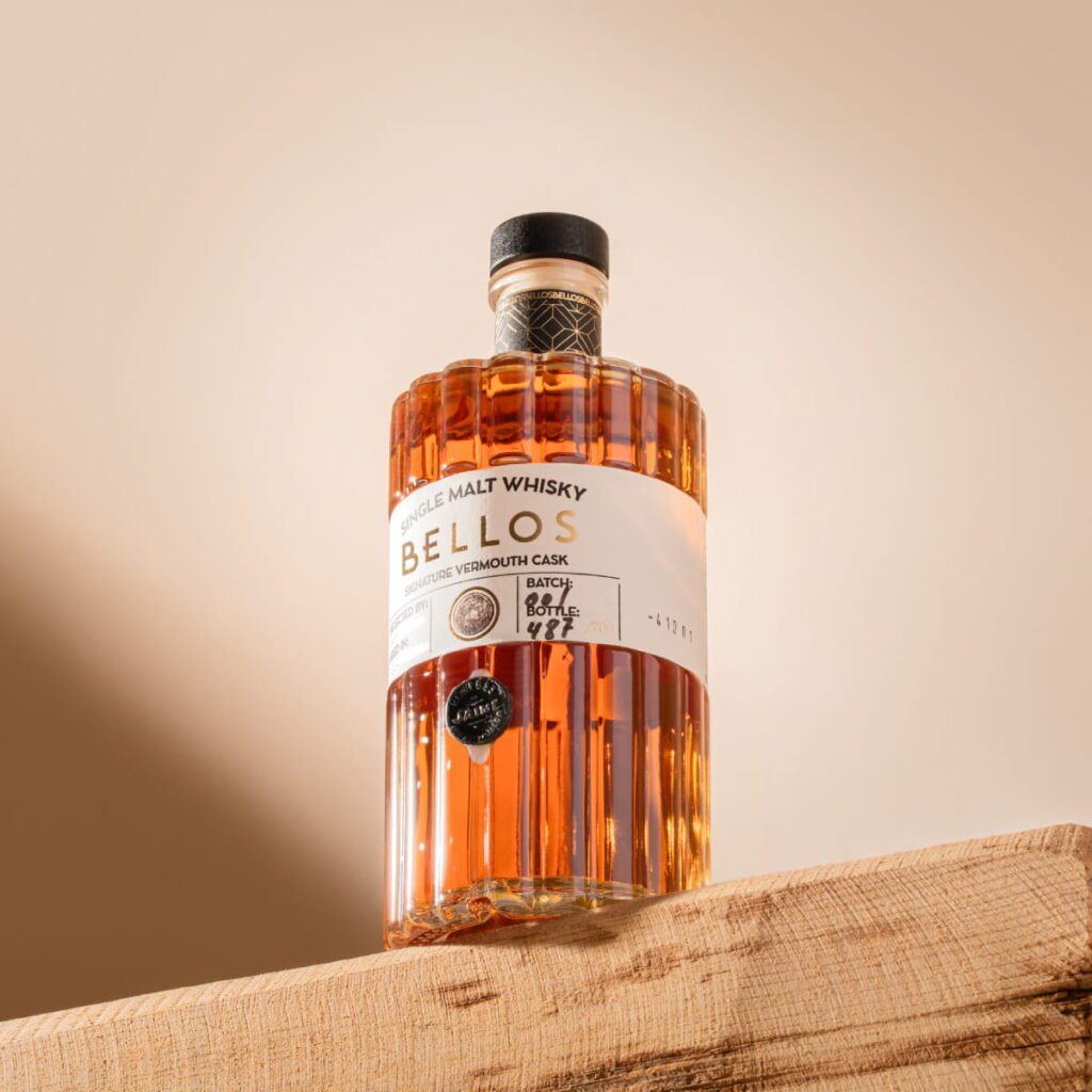 encargo de fotografía de producto para whisky Bellos