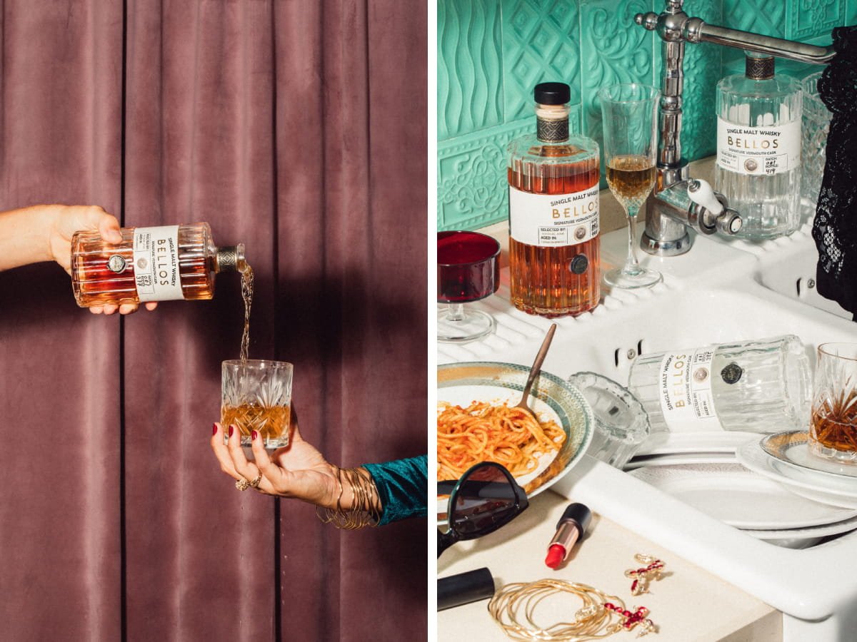 fotografías de una campaña para una marca de bebidas