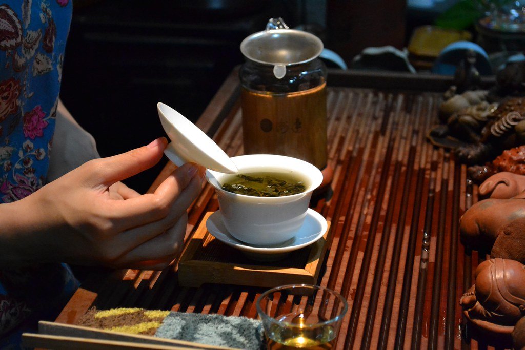 Té servido durante una ceremonia del té