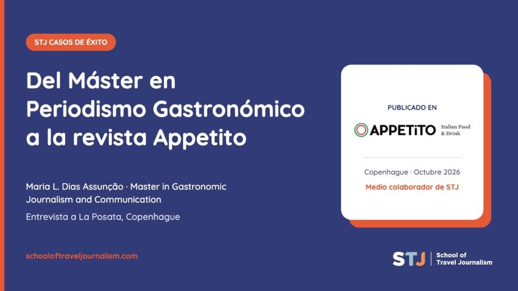 Caso de éxito de Maria L. Dias Assunção, alumna del Máster en Periodismo Gastronómico de STJ, publicada en la revista Appetito