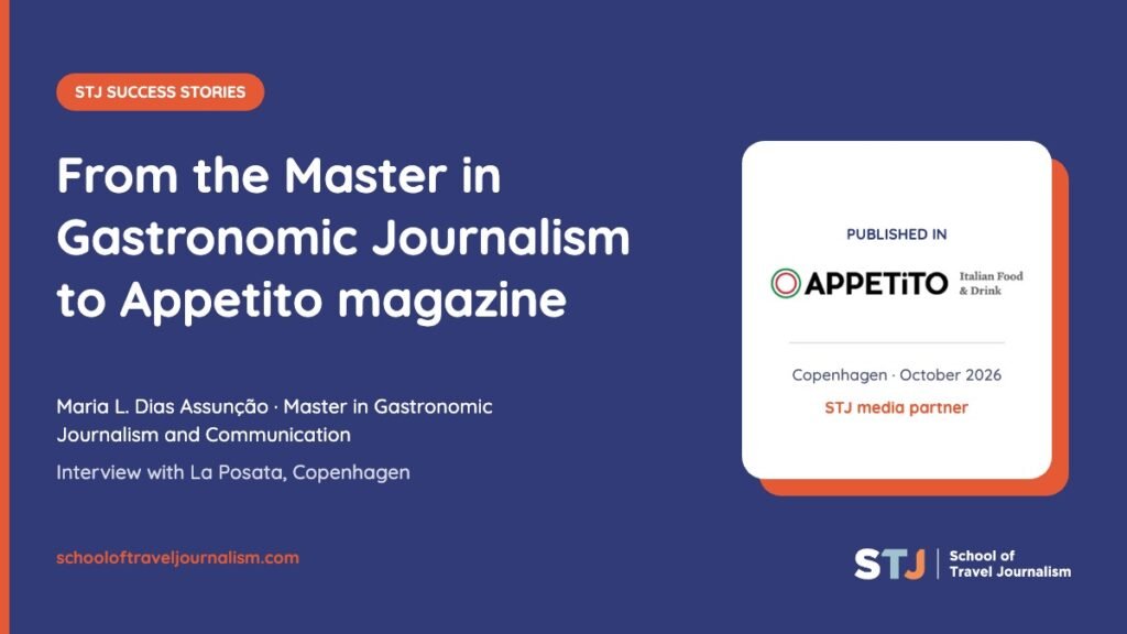 Success story of Maria L. Dias Assunção, student of the STJ Master in Gastronomic Journalism and Communication, published in Appetito magazine