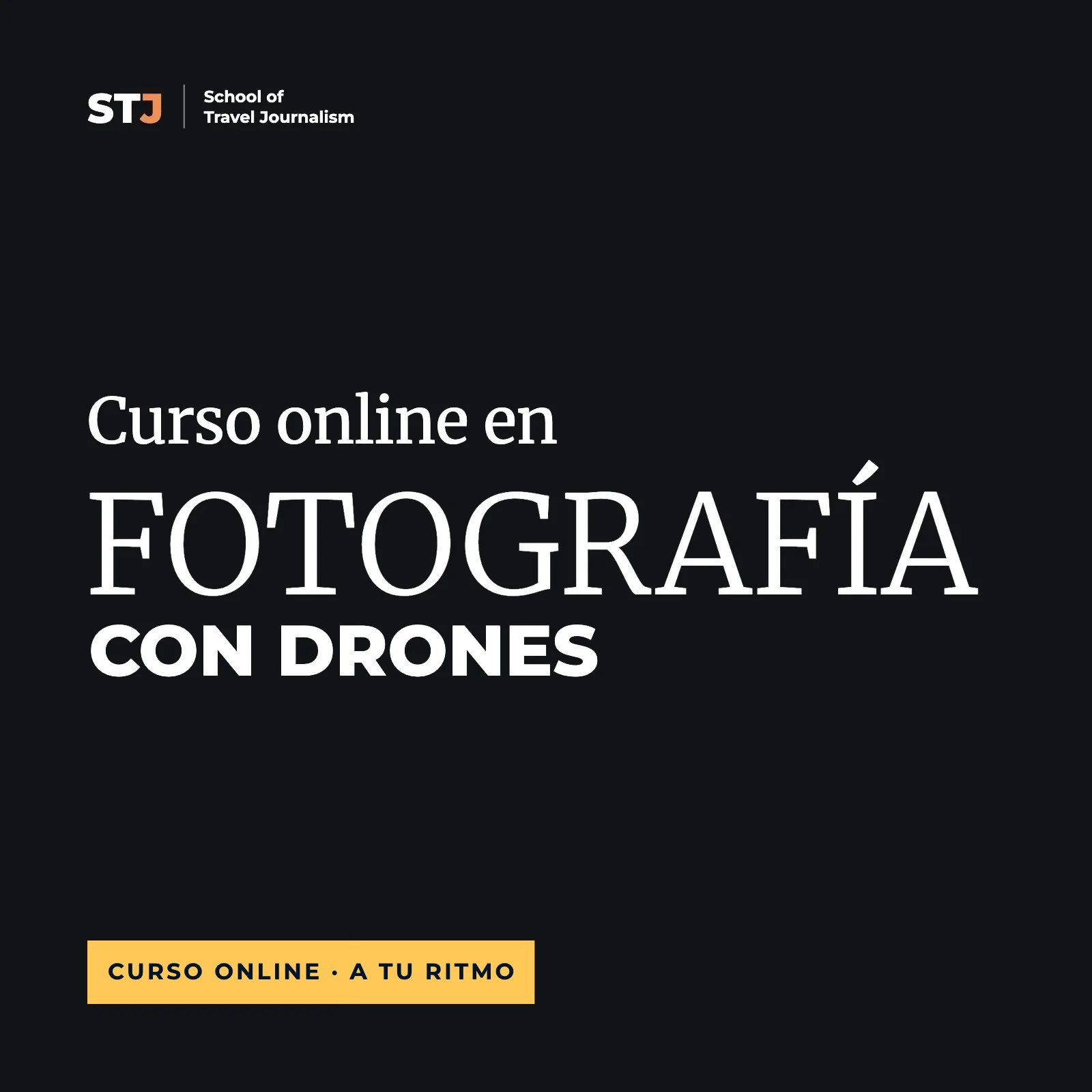 A tu ritmo: Curso online en Fotografía con Drones