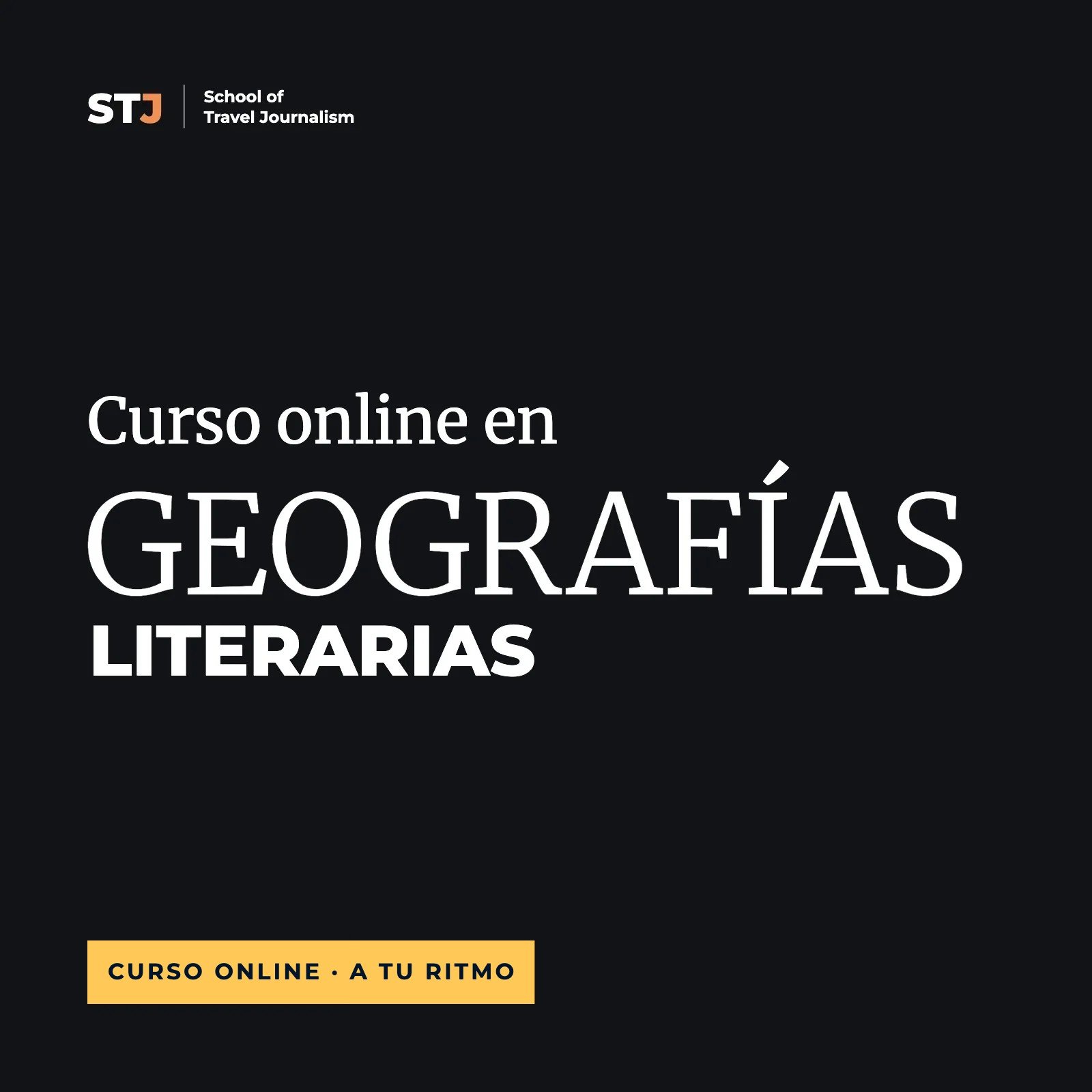 A tu ritmo: Curso online en Geografías Literarias