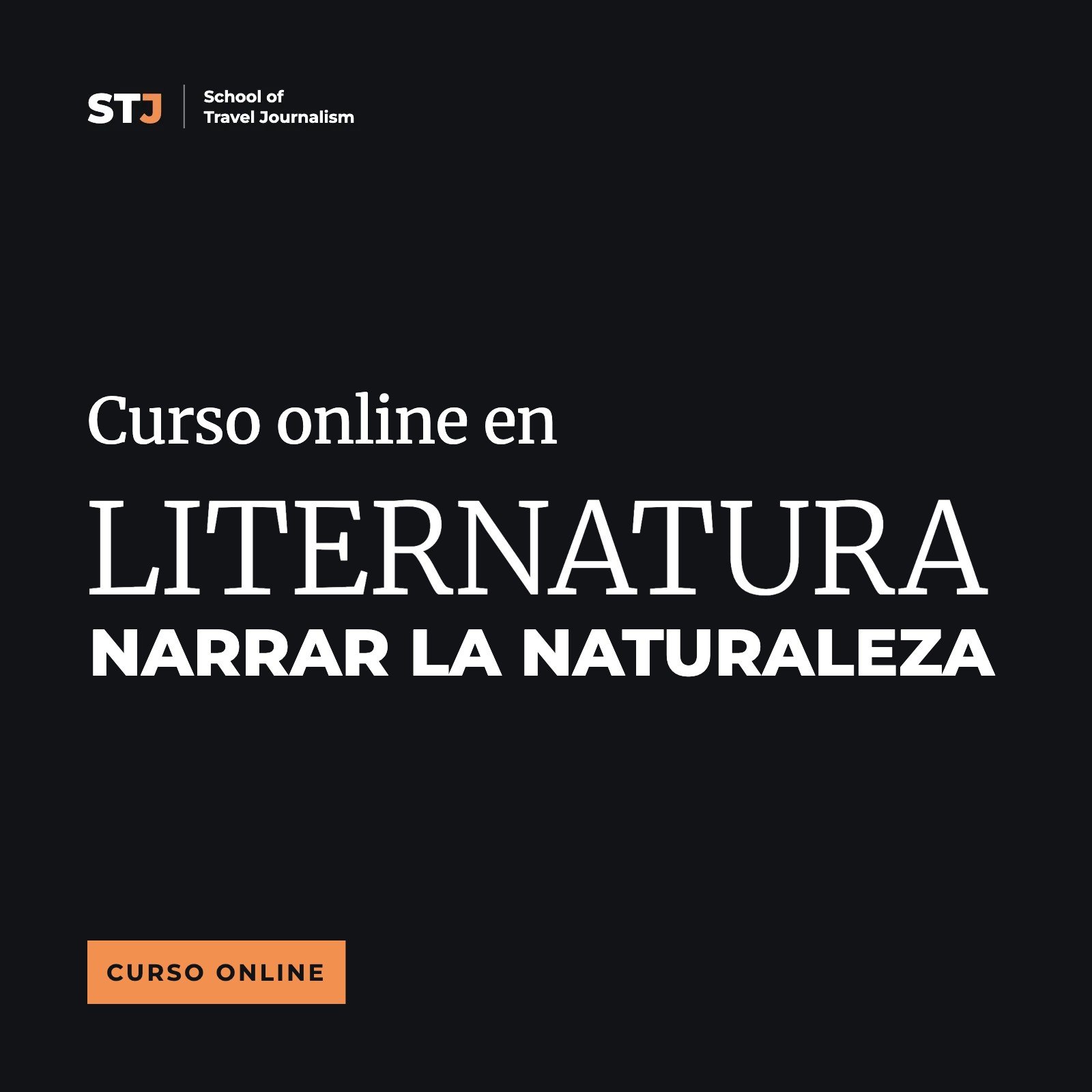 Portada: Curso online en Liternatura | School of Travel Journalism