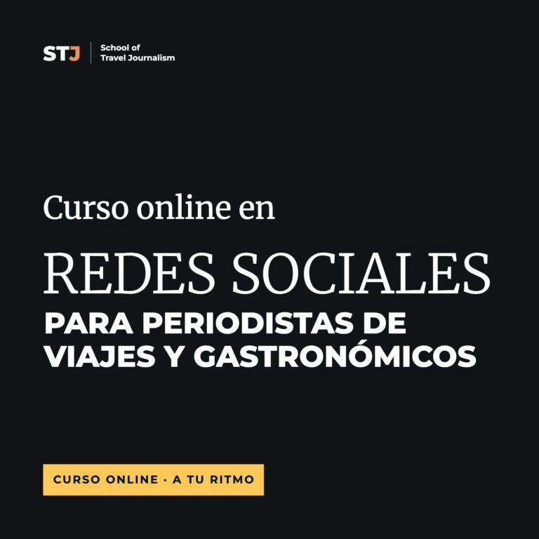 Curso online en Redes Sociales para Periodistas de Viajes y Gastronómicos