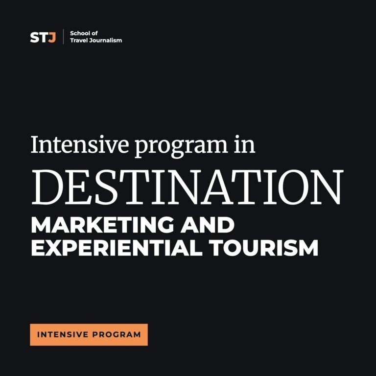 Live Destination Marketing and Experiential Tourism Intensive Program