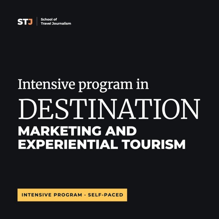 Self-Paced Destination Marketing and Experiential Tourism Intensive Program