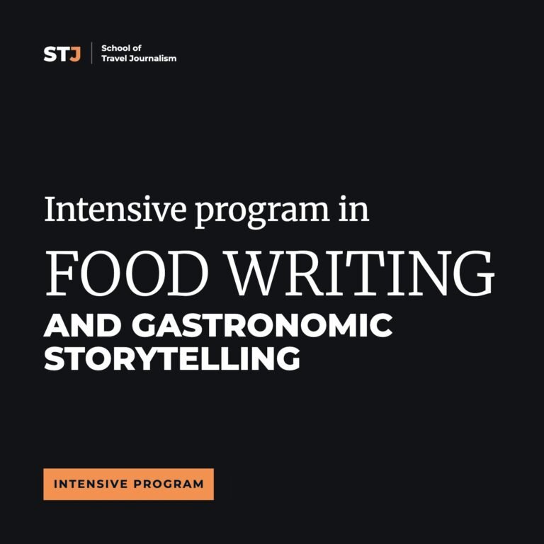 Live Food Writing and Gastronomic Storytelling Intensive Program