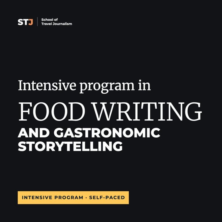 Self-Paced Food Writing and Gastronomic Storytelling Intensive Program
