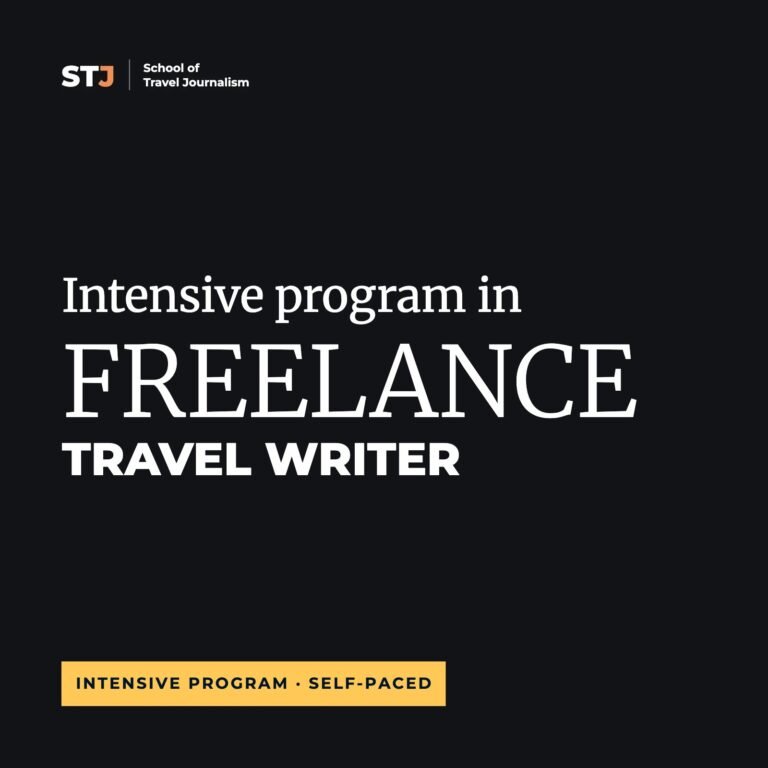 Self-Paced Freelance Travel Writer Intensive Program