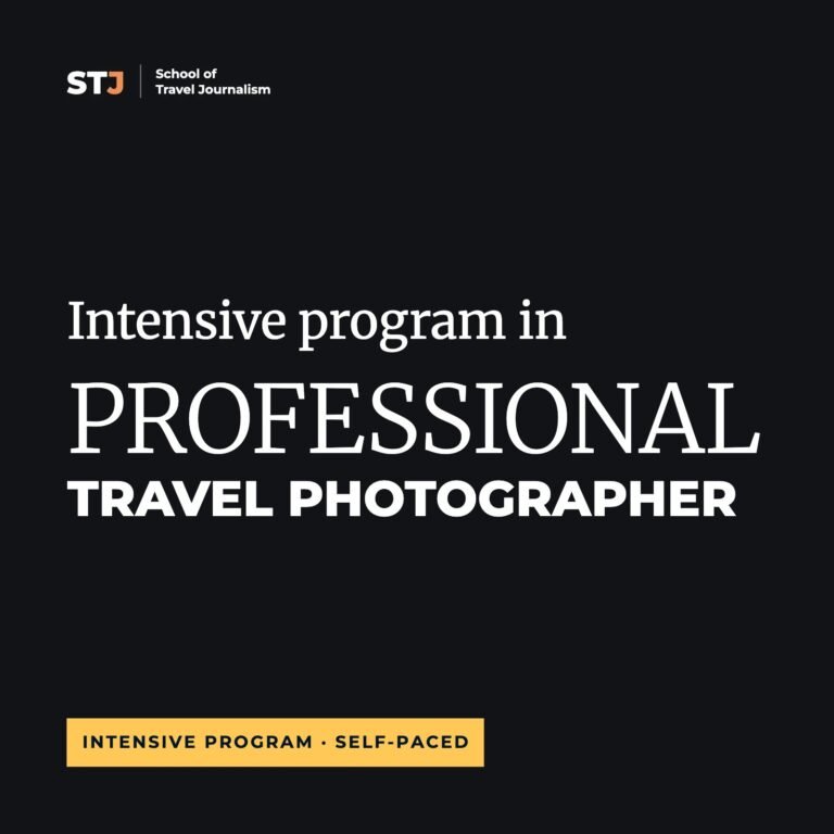 Self-Paced Professional Travel Photographer Intensive Program