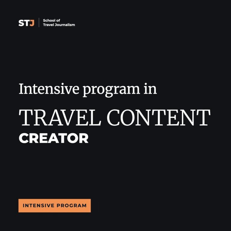 Live Travel Content Creator Intensive Program