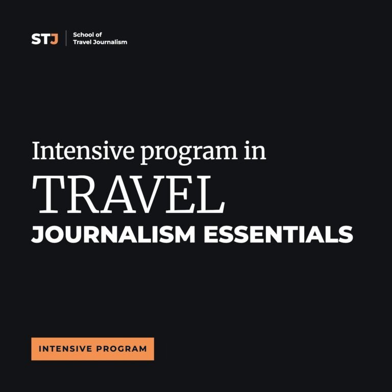 Live Travel Journalism Essentials Intensive Program