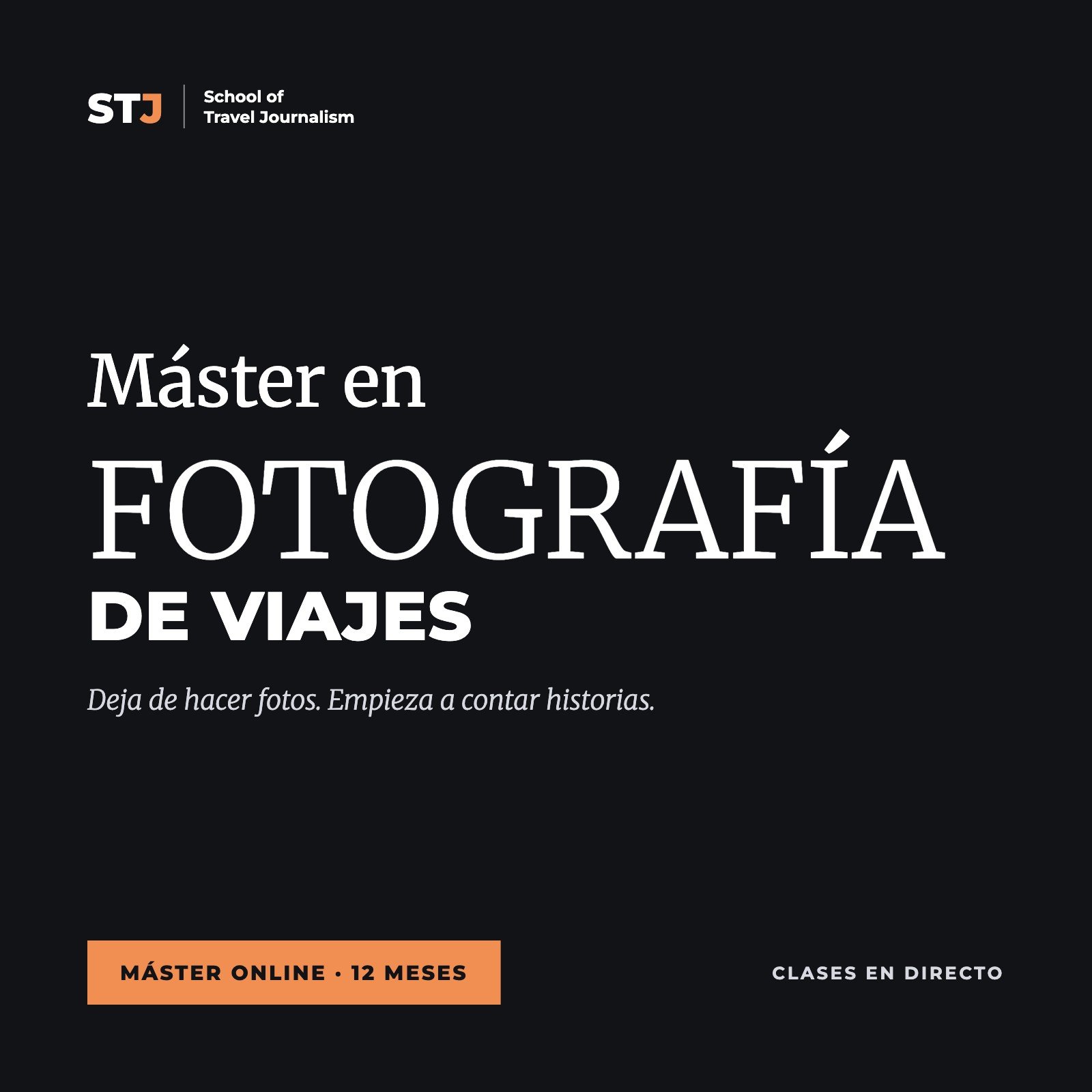 Portada: Máster en FOTOGRAFÍA DE VIAJES | School of Travel Journalism
