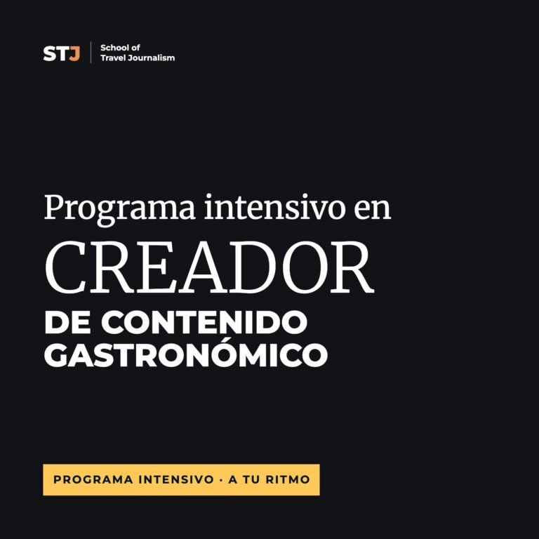 Programa Intensivo en Creador de Contenido Gastronómico a tu ritmo