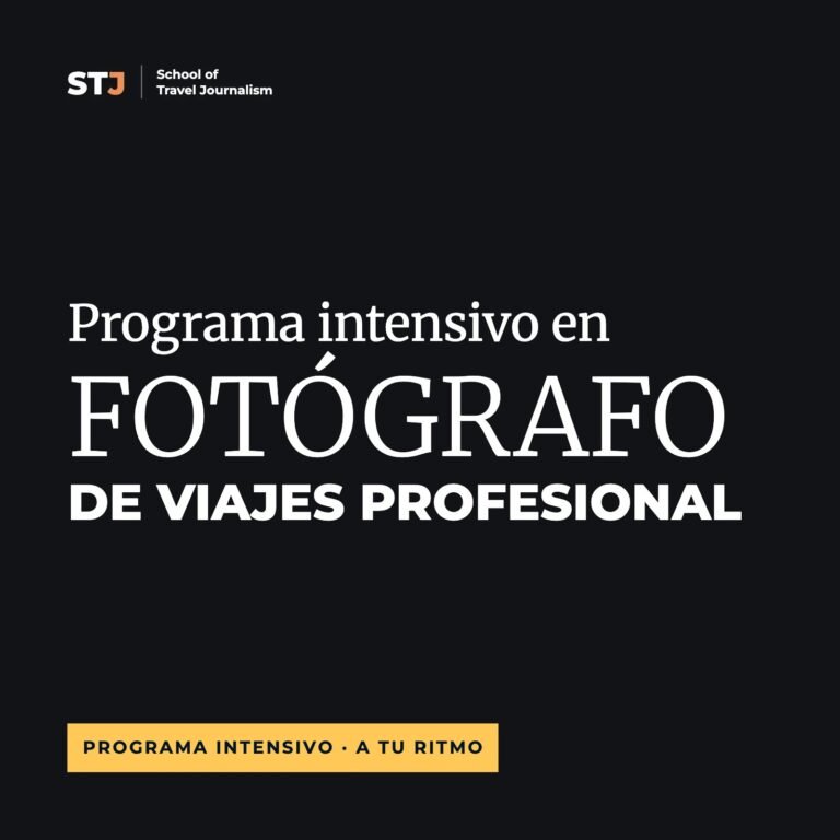 Programa Intensivo en Fotógrafo de Viajes Profesional a tu ritmo