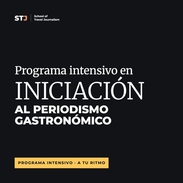 Programa Intensivo en Iniciación al Periodismo Gastronómico a tu ritmo