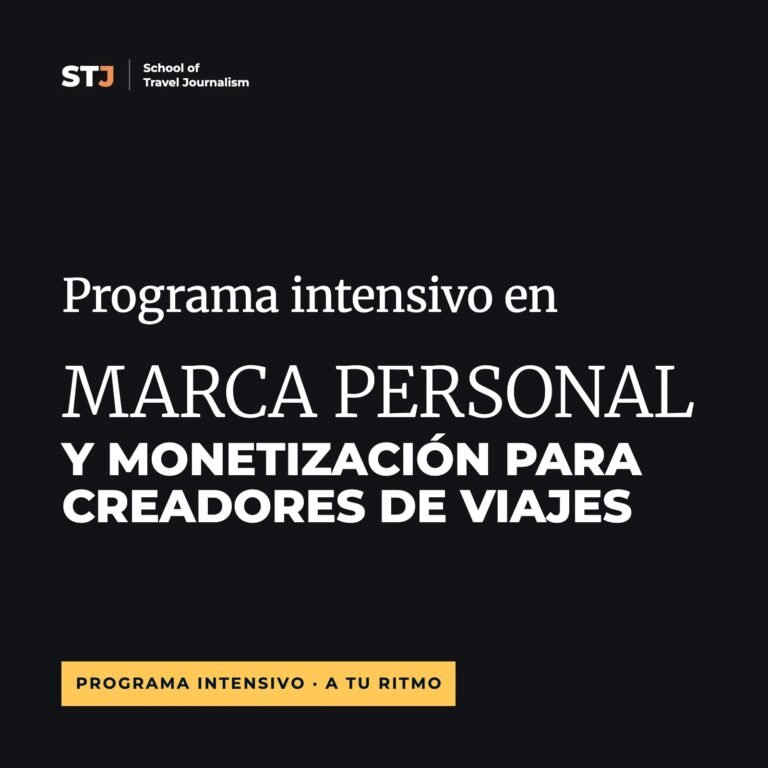 Programa Intensivo en Marca Personal y Monetización para Creadores de Viajes a tu ritmo